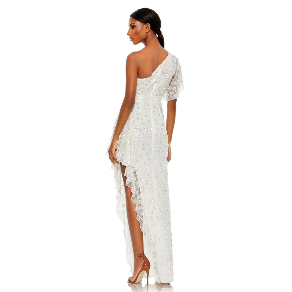 Mac Duggal Gown Dress Size 6 One Shoulder Embellished Dress Floral 93687 $598 - Picture 3 of 5